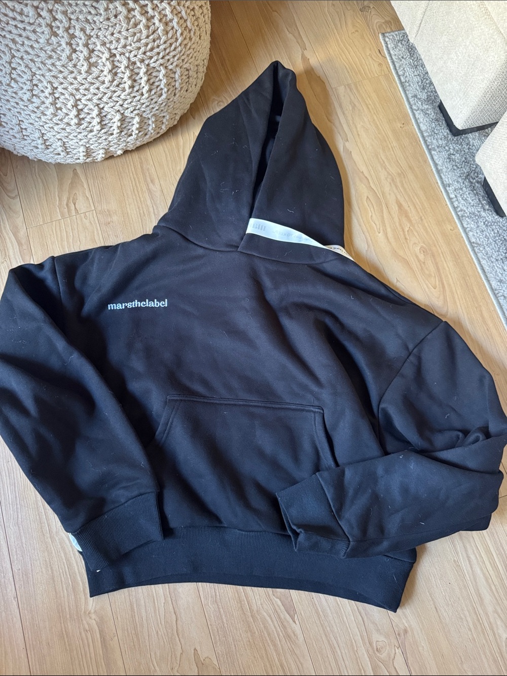 mars the label Black Hoodie